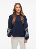 VILA À MANCHES LONGUES SWEAT-SHIRT, Navy Blazer, highres - 14110168_NavyBlazer_1220075_003.jpg