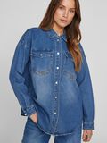 VILA LONG SLEEVED DENIM SHIRT, Dark Denim, highres - 14108643_DarkDenim_006.jpg
