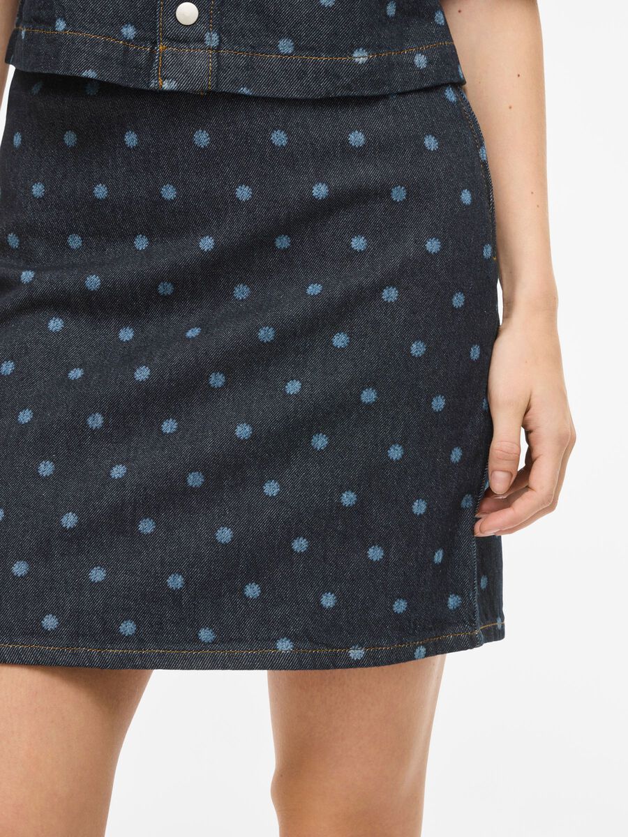 Carousel image - VIPAL MINI DENIM SKIRT, Dark Blue Denim | 3