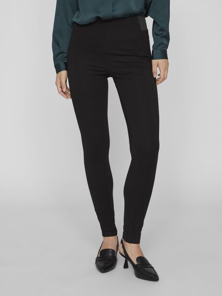 Vila MID RISE LEGGINGS, Black, highres - 14087445_Black_003.jpg