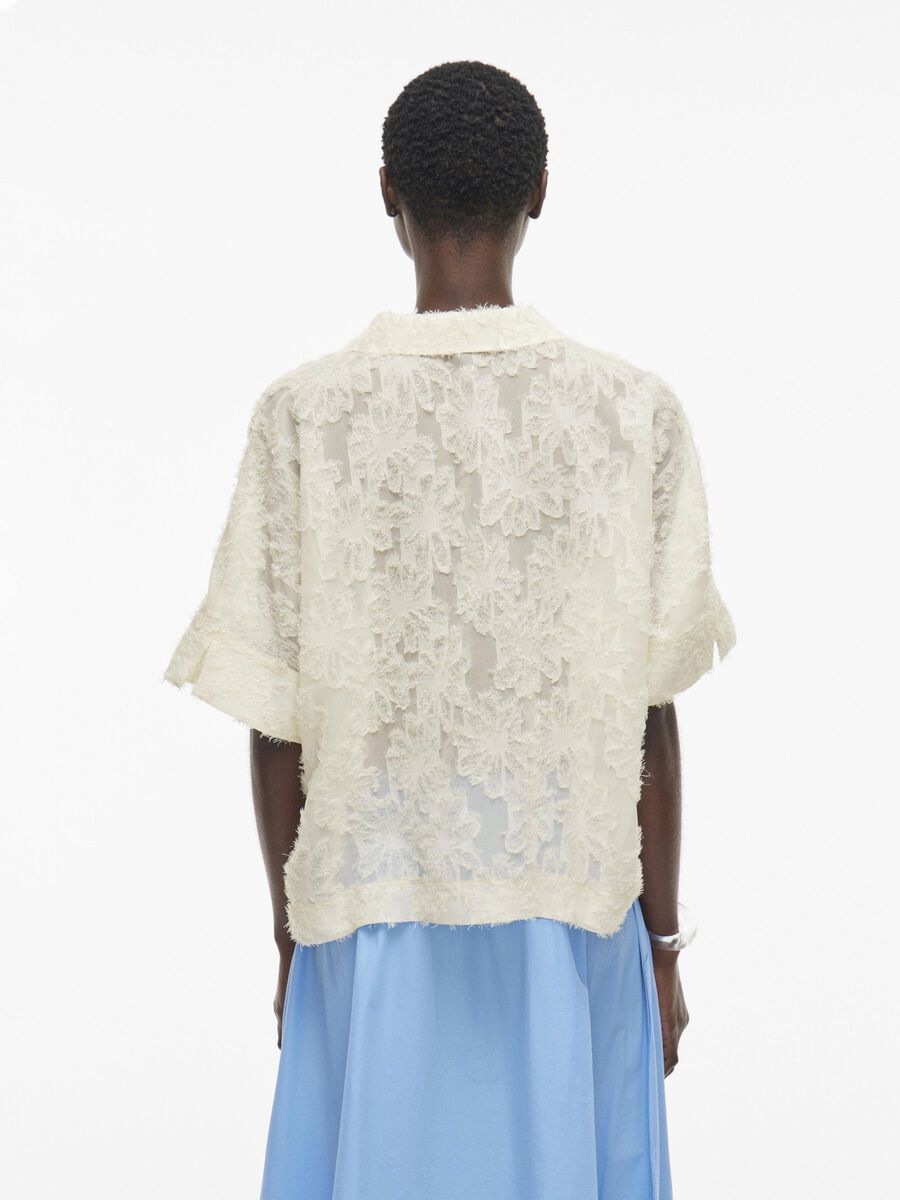 VILA SHORT SLEEVED SHIRT, Birch, highres - 14105930_Birch_004.jpg
