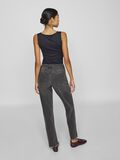 VILA NORMAL MIDJA STRAIGHT FIT-JEANS, Black Denim, highres - 14099718_BlackDenim_1154136_004.jpg