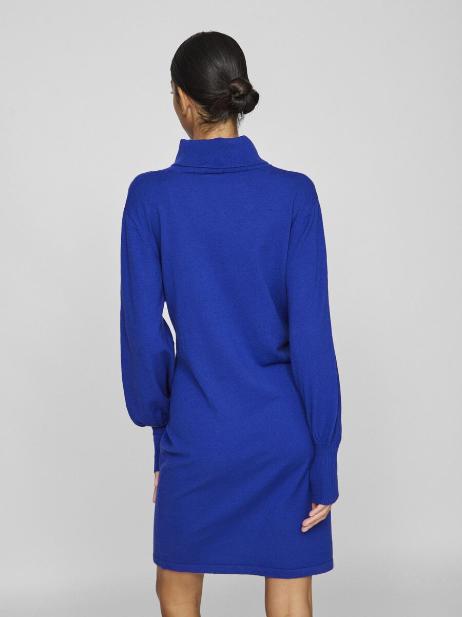 VILA KNITTED SHORT DRESS, Mazarine Blue, highres - 14103190_MazarineBlue_004.jpg