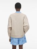 VILA RUNDHALS LANGÄRMELIGES SWEATSHIRT, Super Light Natural Melan, highres - 14105882_SuperLightNaturalMelan_004.jpg
