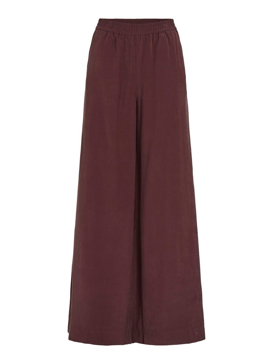 VILA TALLE MEDIO PANTALONES DE PIERNA ANCHA, Decadent Chocolate, highres - 14107841_DecadentChocolate_001.jpg