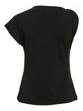 VILA ROUND NECK SHORT SLEEVED TOP, Meteorite, highres - 14105894_Meteorite_002.jpg