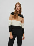 Vila MULTICOLOURED KNITTED PULLOVER, Warm Taupe, highres - 14080284_WarmTaupe_987910_003.jpg