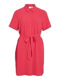 VILA SHORT SLEEVED SHIRT DRESS, Viva Magenta, highres - 14101659_VivaMagenta_001.jpg