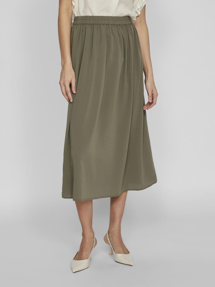 VILA HIGH WAIST GONNA MIDI, Dusty Olive, highres - 14099287_DustyOlive_003.jpg