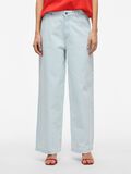 VILA HIGH-WAIST WIDE LEG JEANS, Light Blue Denim, highres - 14105856_LightBlueDenim_003.jpg