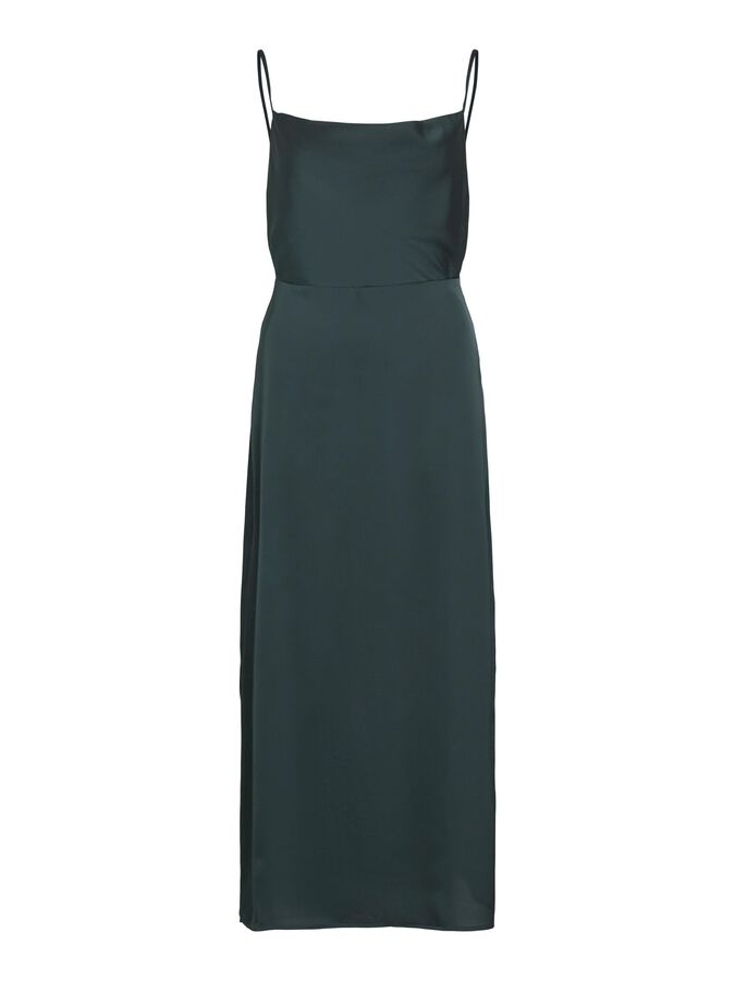Classic Black Linen Midi Dress 5601