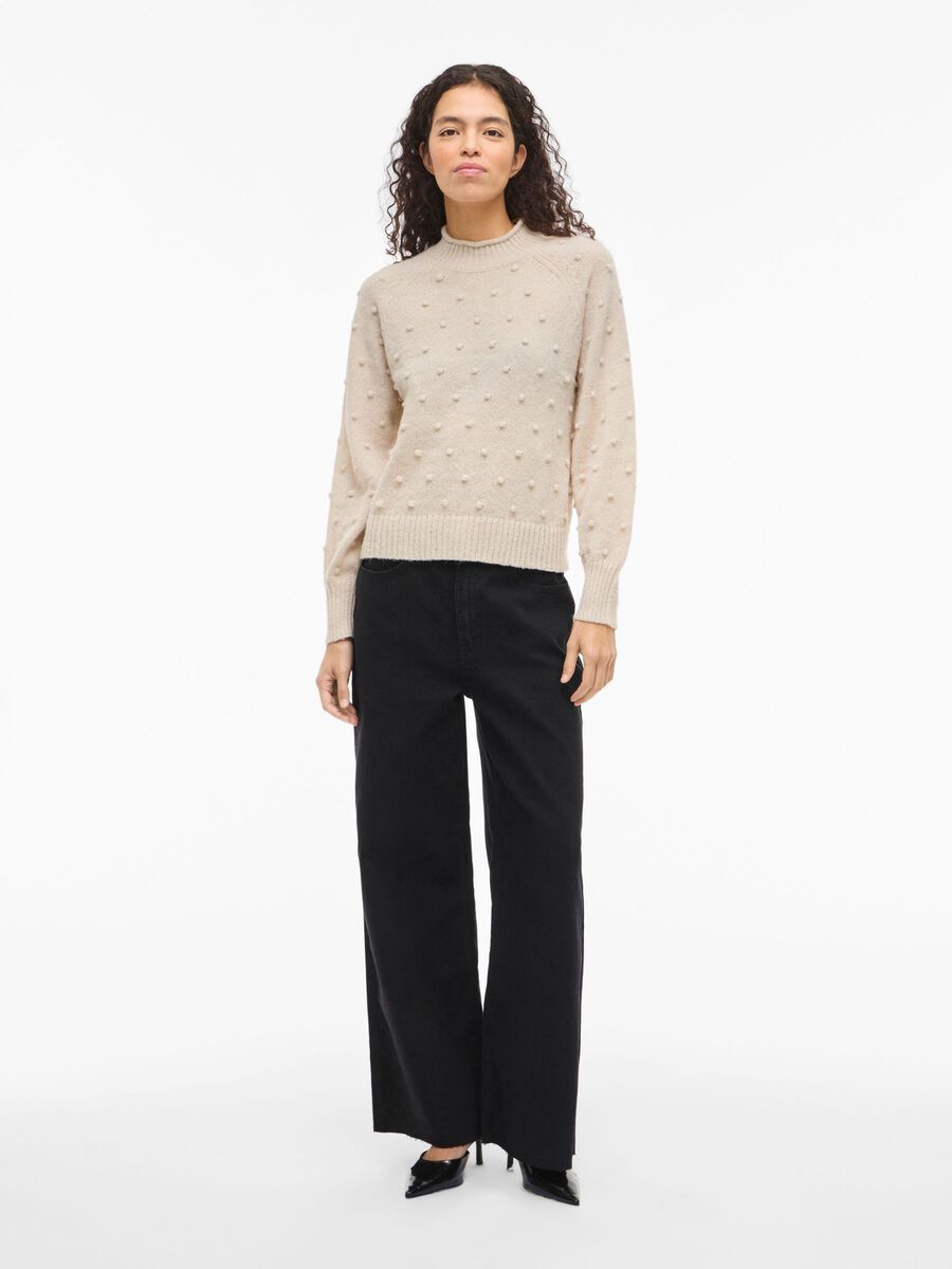 Carousel image - ORNÉ PULL EN MAILLE, Birch | 4