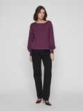 VILA U-BOOT-AUSSCHNITT STRICKPULLOVER, Burgundy, highres - 14109860_Burgundy_005.jpg