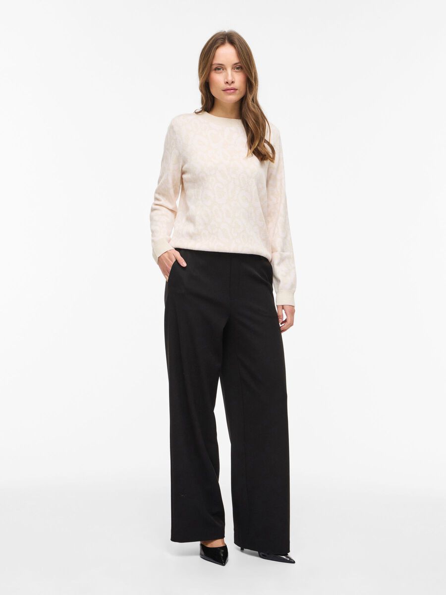 Carousel image - JACQUARD STRIKKET PULLOVER, Cherry Blossom | 4