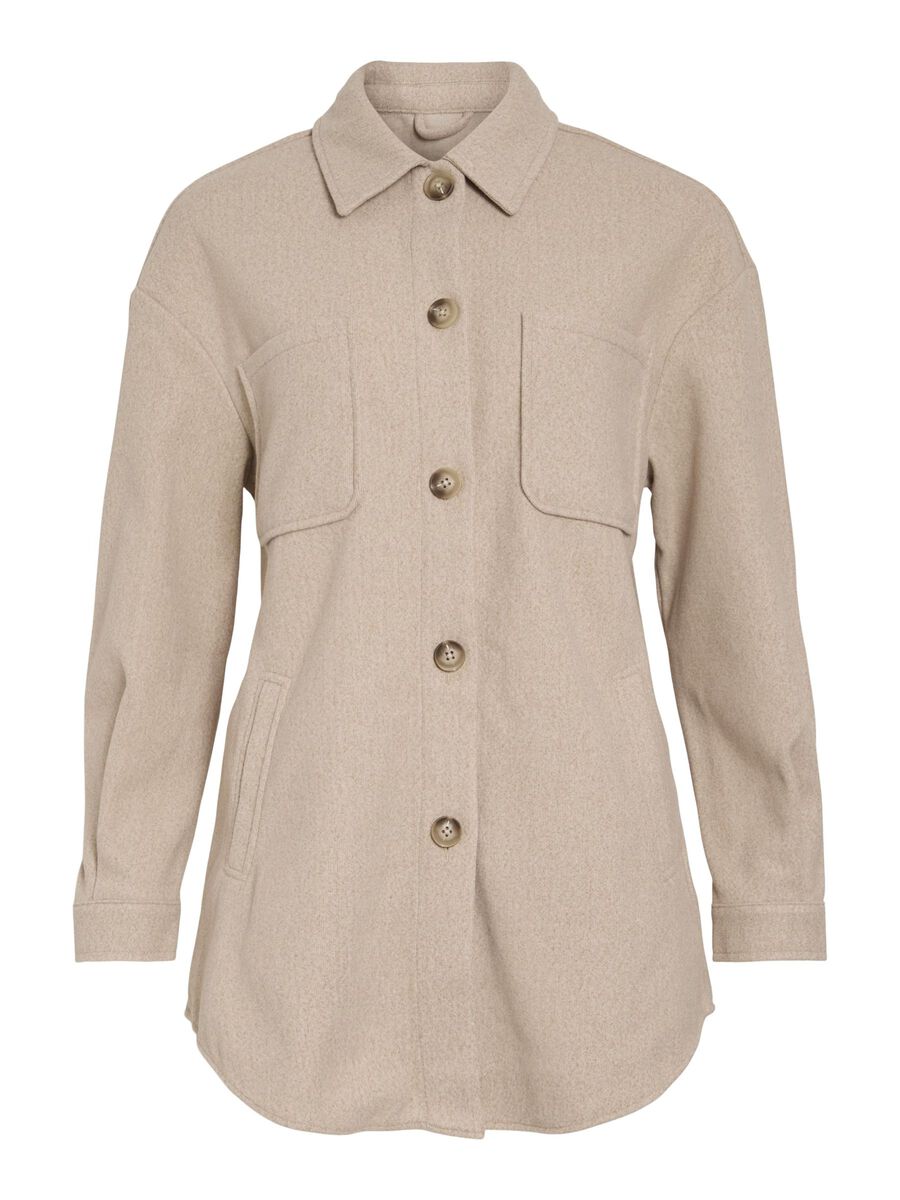 VILA VIKIMMI OVERSIZE  JACKET, Natural Melange, highres - 14067254_NaturalMelange_001.jpg