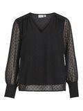 Vila DETAILED LONG SLEEVED BLOUSE, Black, highres - 14091521_Black_001.jpg