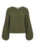 VILA BALLOON SLEEVED KNITTED JUMPER, Capulet Olive, highres - 14087558_CapuletOlive_001.jpg
