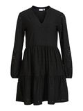 Vila LONG SLEEVED KNEE-LENGTH DRESS, Black, highres - 14070250_Black_001.jpg