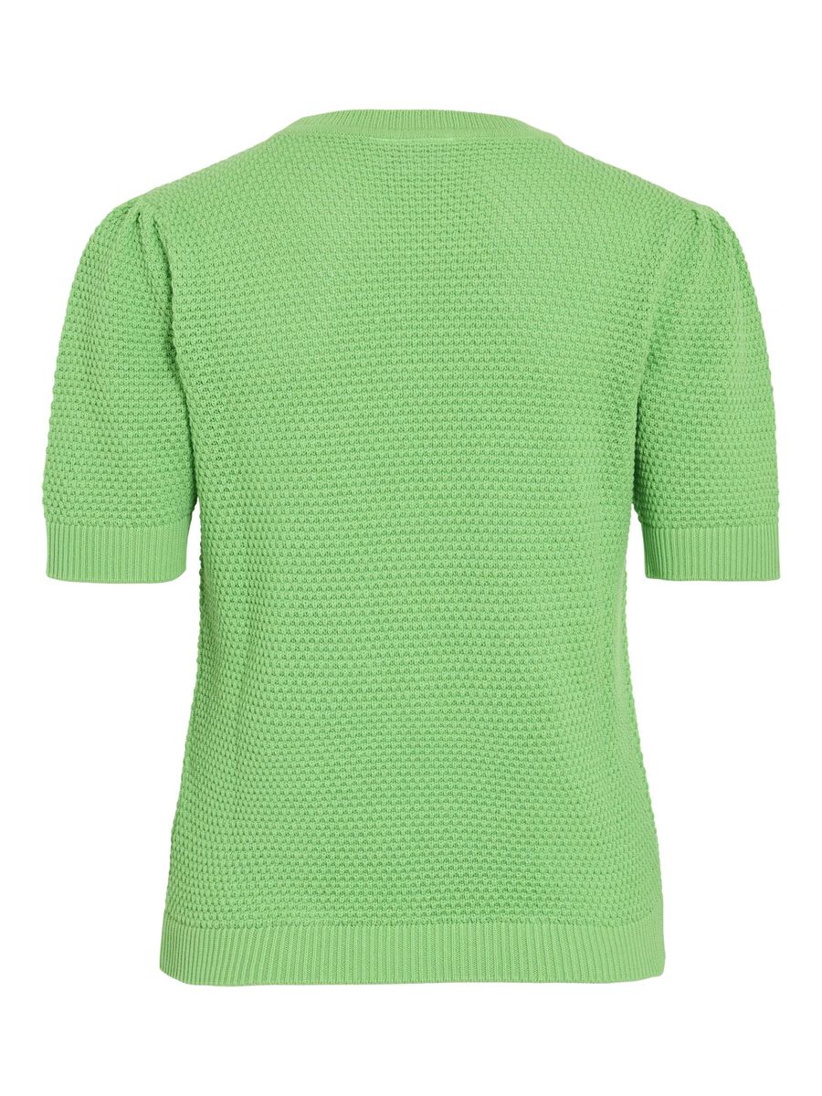VILA KURZÄRMELIGES STRICKOBERTEIL, Summer Green, highres - 14084421_SummerGreen_002.jpg