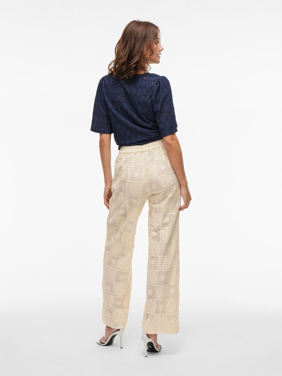 VILA HIGH WAIST TROUSERS, Birch, highres - 14106933_Birch_004.jpg