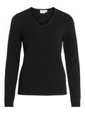 Vila V-NECK GEBREIDE TRUI, Black, highres - 14042769_Black_001.jpg