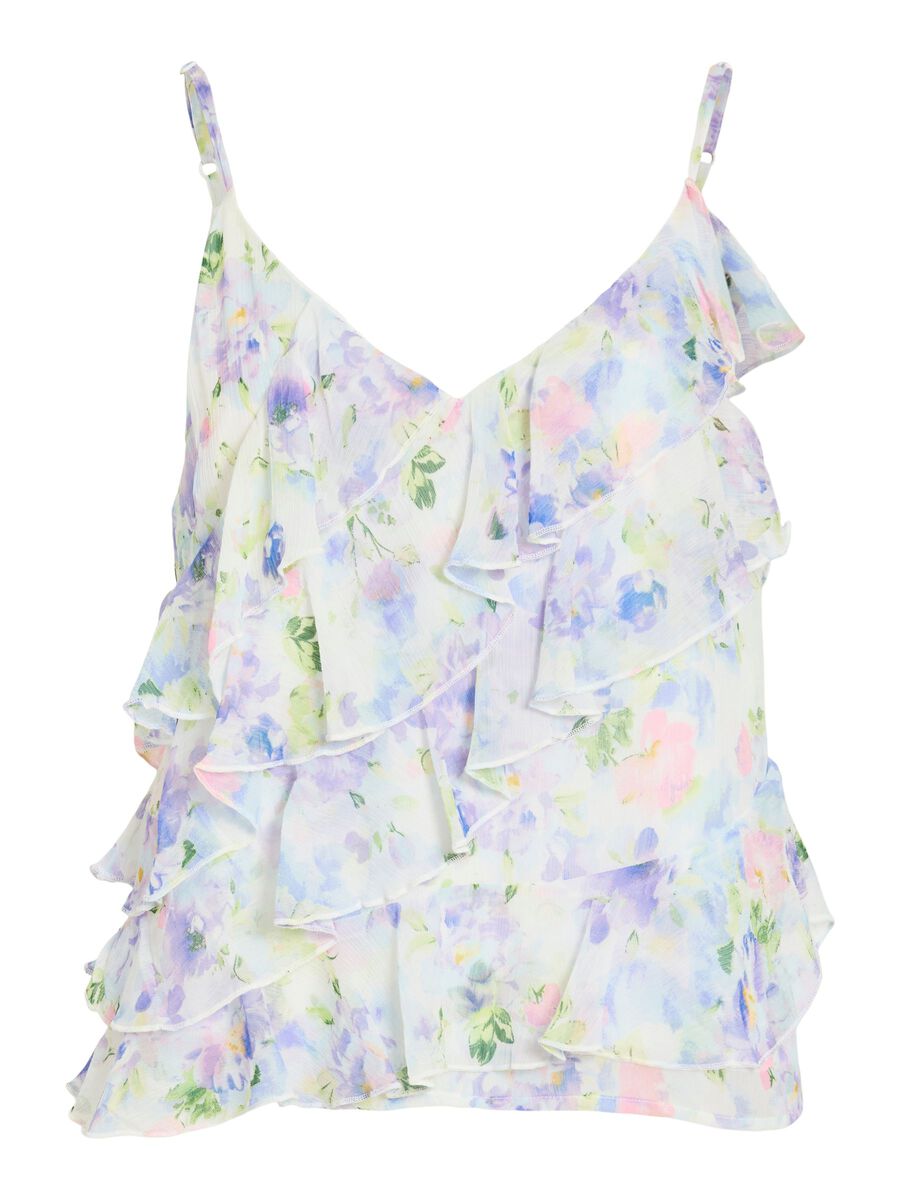 Product carousel image - VILUNA V-NECK STRAP TOP, Cloud Dancer | 2