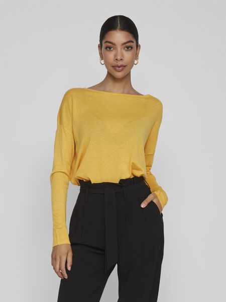 Vila LOOSE FIT KNITTED PULLOVER, Solar Power, highres - 14079773_SolarPower_987370_003.jpg