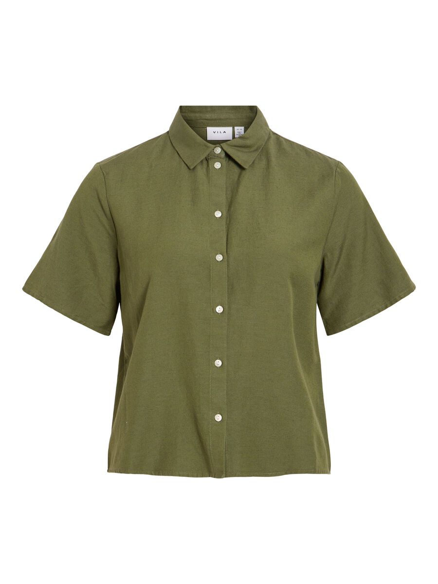 Product carousel image - VIPRISILLA SHORT SLEEVED SHIRT, Olivine | 2