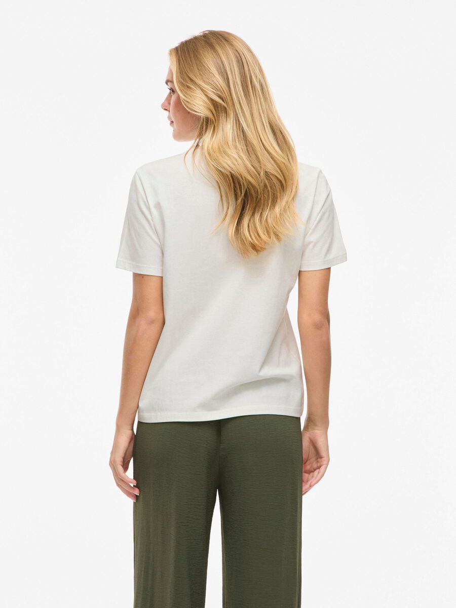 VILA VISYBIL ROUND NECK T-SHIRT, Snow White, highres - 14107367_SnowWhite_1187977_004.jpg