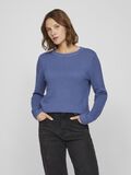 VILA VIDALO - BASIQUE PULL EN MAILLE, Bijou Blue, highres - 14082767_BijouBlue_003.jpg