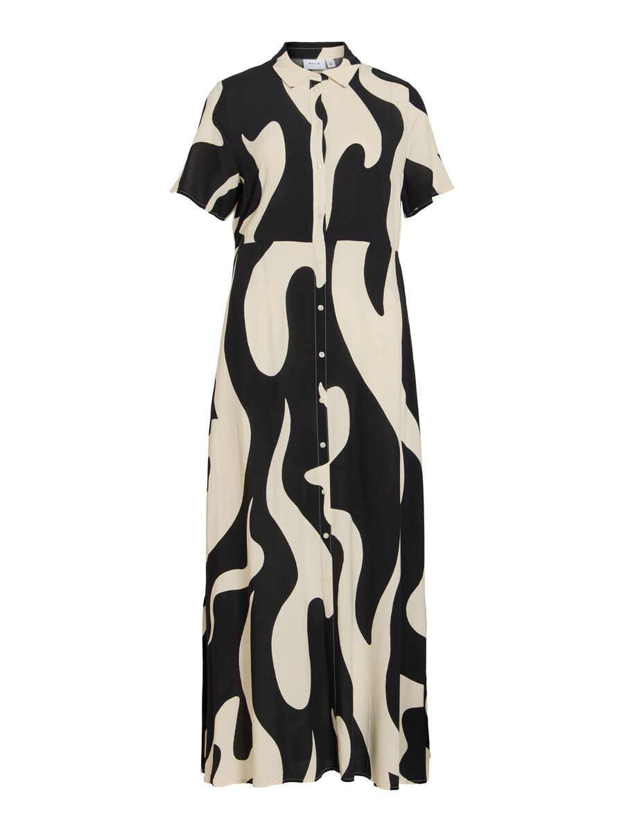 Product carousel image - VIAYA PAYA KORTE MOUWEN ETUI-JURK, Black Beauty | 1