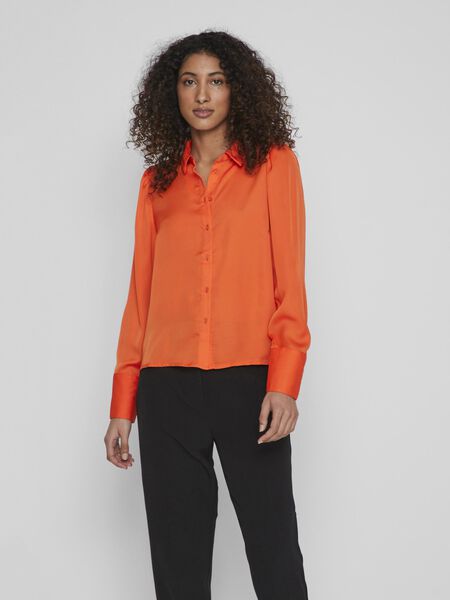 Vila LONG-SLEEVED SHIRT, Tigerlily, highres - 14082644_Tigerlily_003.jpg