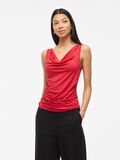 VILA VIKANA WATERFALL SLEEVELESS TOP, Racing Red, highres - 14112655_RacingRed_003.jpg