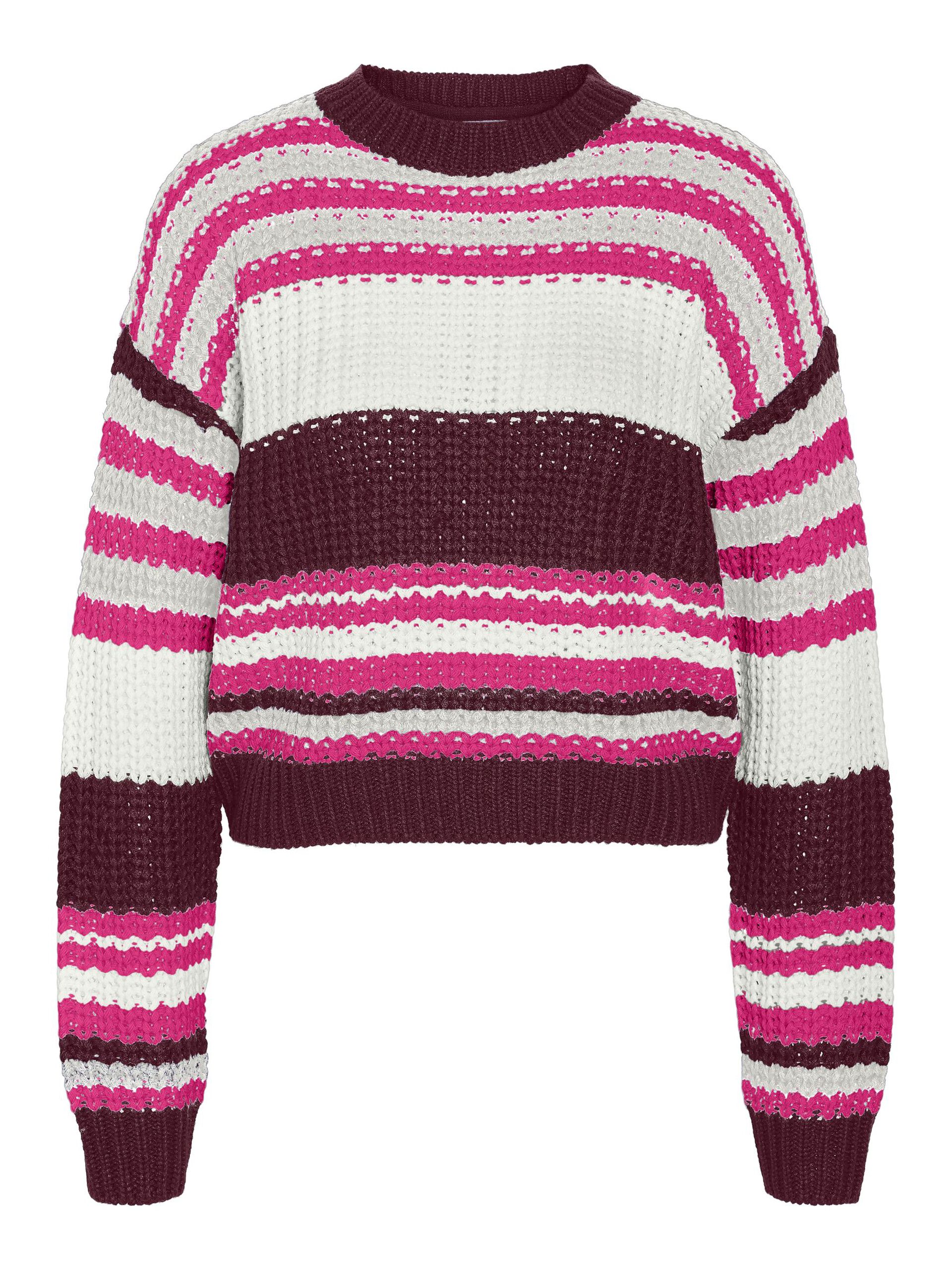 Carousel image - KNITTED PULLOVER, Windsor Wine | 6