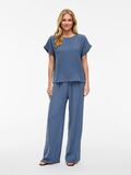 VILA SCOLLO ROTONDO TOP A MANICHE CORTE, Vintage Indigo, highres - 14101663_VintageIndigo_005.jpg