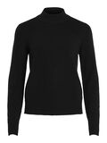 Vila HIGH NECK KNITTED PULLOVER, Black, highres - 14074306_Black_001.jpg