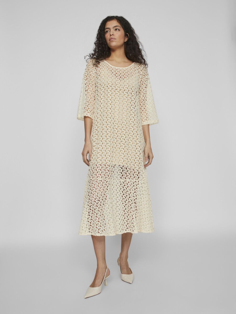 VILA MANICHE A 3/4 VESTITO MIDI, Birch, highres - 14101456_Birch_003.jpg