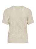 VILA SHORT SLEEVED  KNITTED TOP, Birch, highres - 14102700_Birch_002.jpg