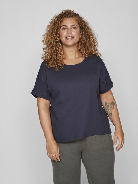 Vila CURVE - BASIC T-SHIRT, Total Eclipse, highres - 14074454_TotalEclipse_003.jpg