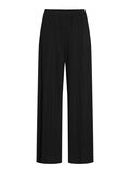VILA DISEÑO ACANALADO PANTALONES DE PIERNA ANCHA, Black Beauty, highres - 14089681_BlackBeauty_001.jpg