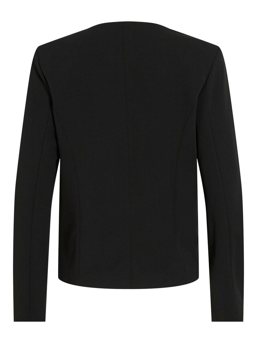 VILA VICLUA OPEN BLAZER, Black Beauty, highres - 14105326_BlackBeauty_002.jpg