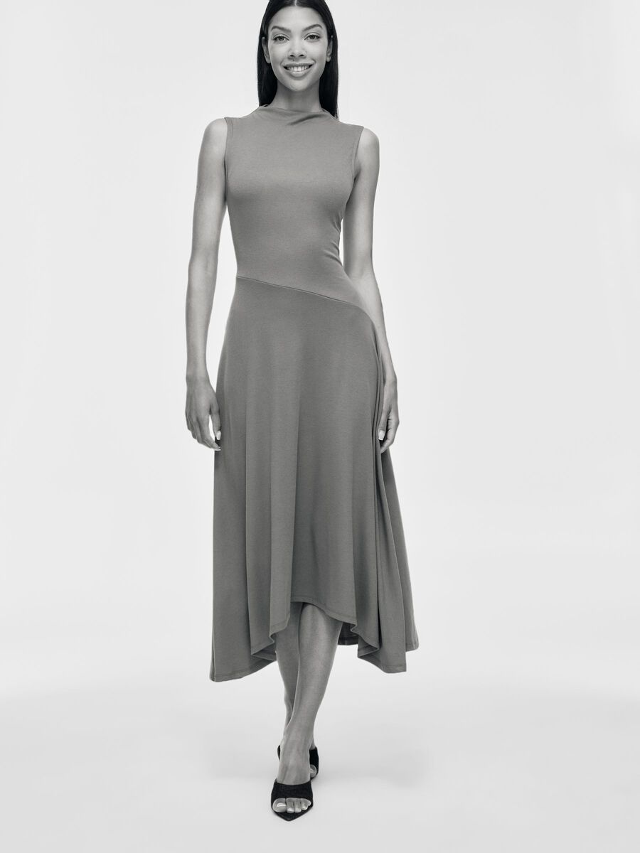 Carousel image - VISCARLET SLEEVELESS MIDI DRESS, Laurel Wreath | 6
