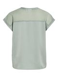 VILA VIELLETTE MESH TOP A MANICHE CORTE, Green Milieu, highres - 14101088_GreenMilieu_002.jpg