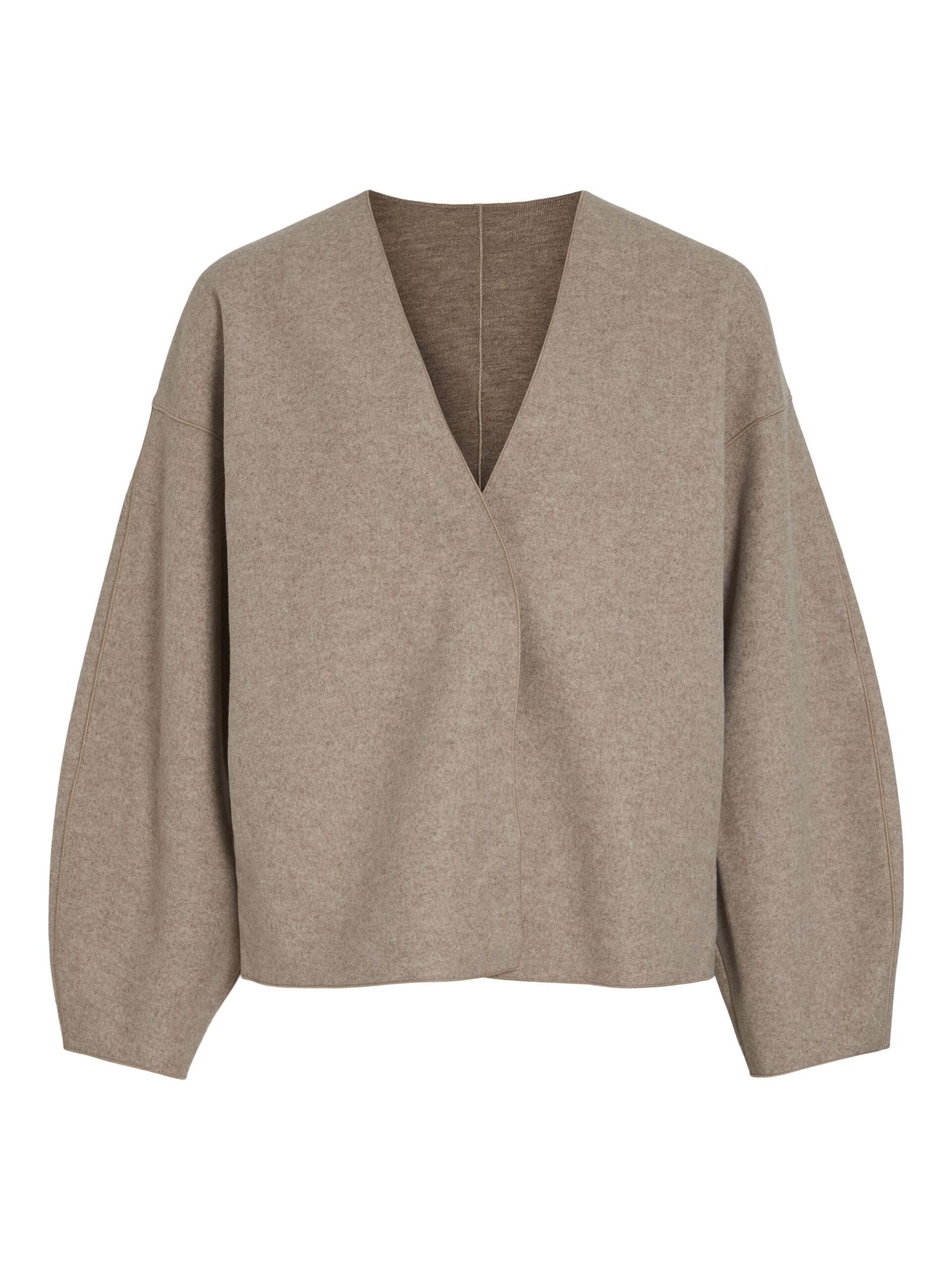 Carousel image - VIJUICE V-NECK JACKET, Natural Melange | 6