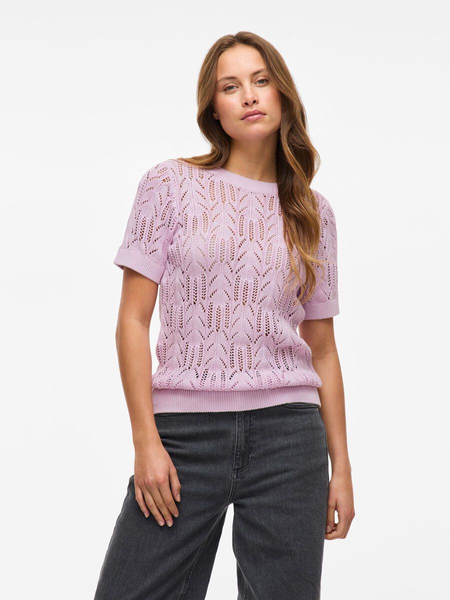 VILA A MANICHE CORTE TOP A MAGLIA, Winsome Orchid, highres - 14102700_WinsomeOrchid_003.jpg