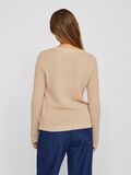 VILA VIDALO BASIC KNITTED PULLOVER, Nomad, highres - 14082767_Nomad_004.jpg