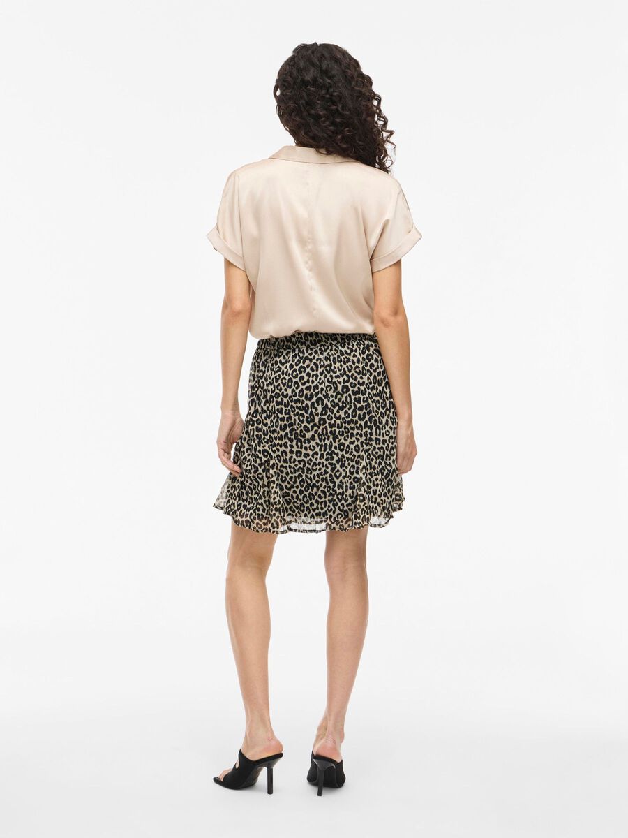 VILA HIGH WAISTED MINI SKIRT, Nomad, highres - 14071753_Nomad_1259615_004.jpg