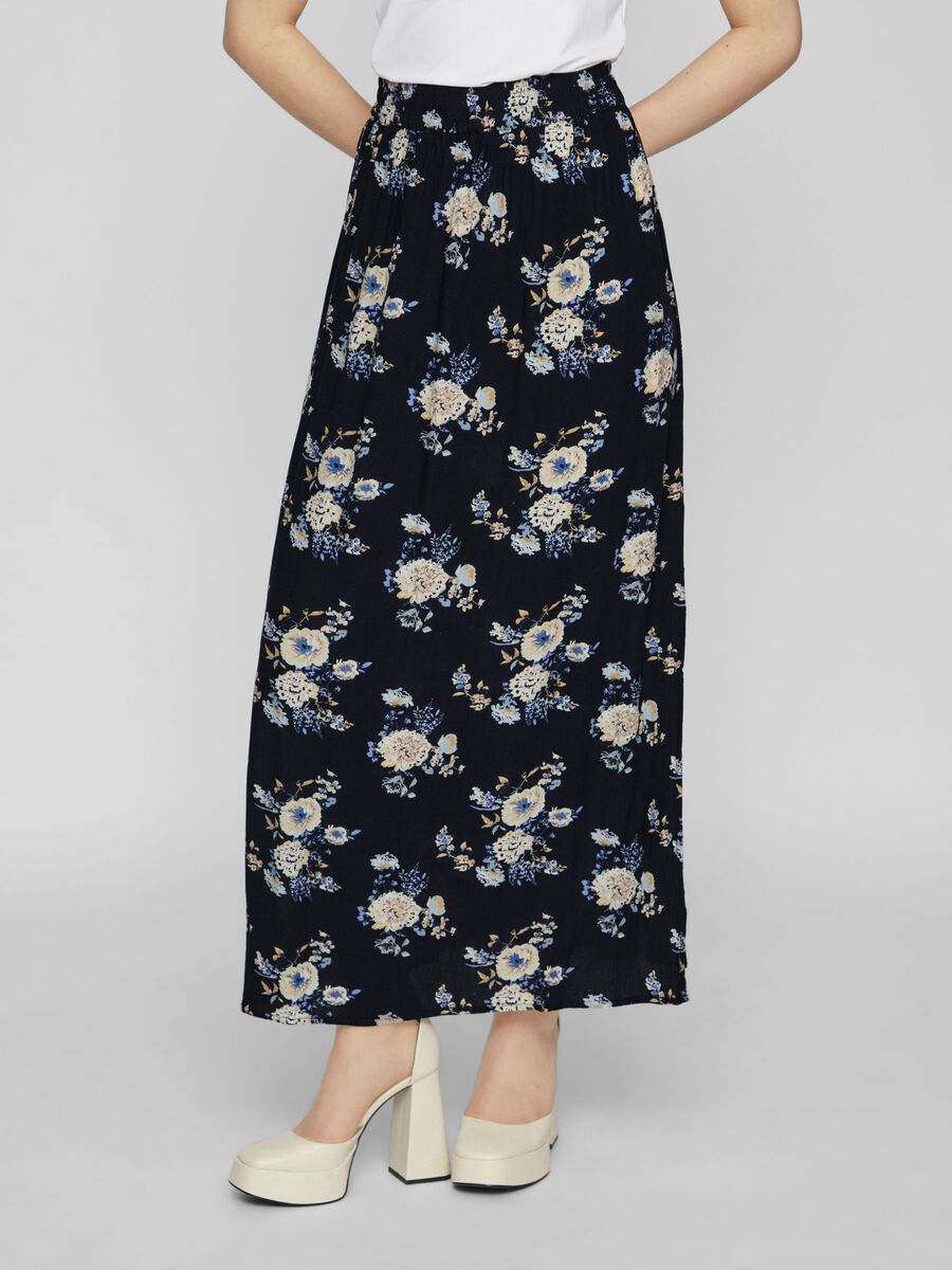 Vila CLASSIC MAXI SKIRT, Navy Blazer, highres - 14075418_NavyBlazer_1055037_003.jpg