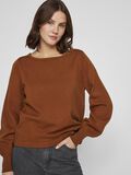 VILA SCOLLO A BARCHETTA PULLOVER A MAGLIA, Argan Oil, highres - 14109860_ArganOil_007.jpg
