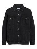 VILA COTTON DENIM JACKET, Black Denim, highres - 14109925_BlackDenim_001.jpg